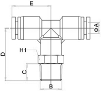 PB,Pneumatic Fittings with NPT AND BSPT thread, Air Fittings, one touch tube fittings, Pneumatic Fitting, Nickel Plated Brass Push in Fittings